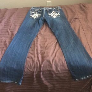 Worn Once- Boot Cut Blingy Keans by LA Idol